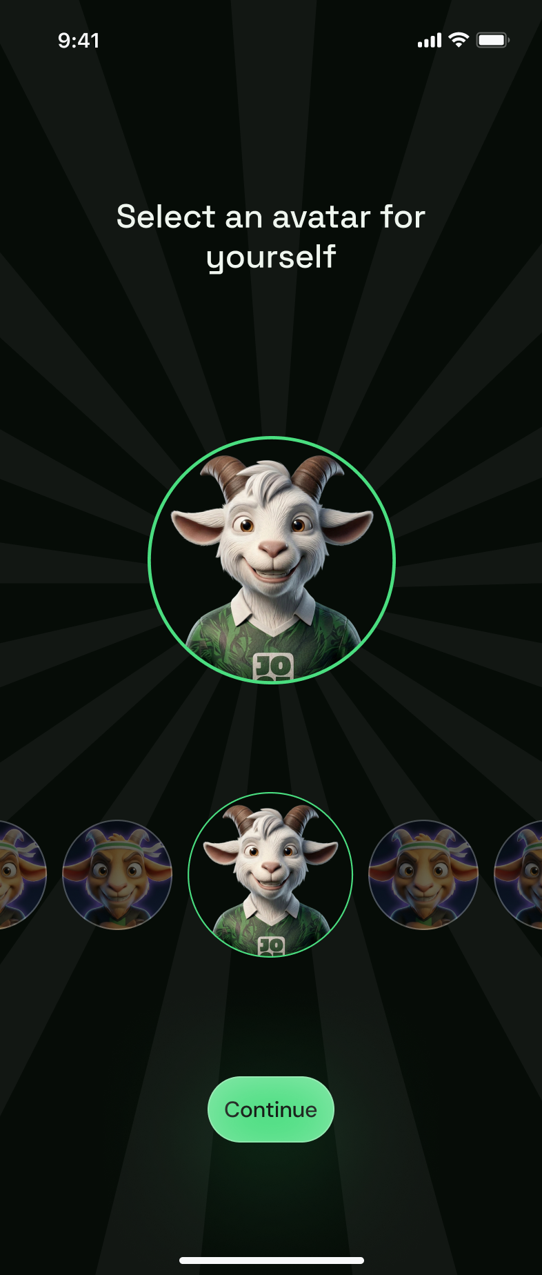 Avatar Selection