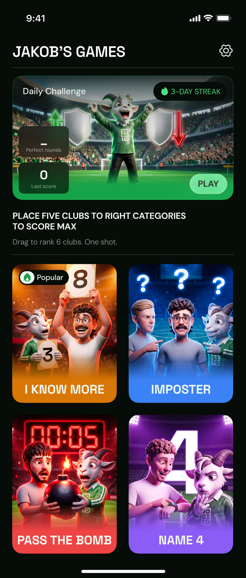 JOGITO Homescreen